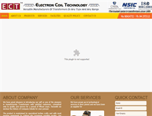 Tablet Screenshot of ecttransformer.com